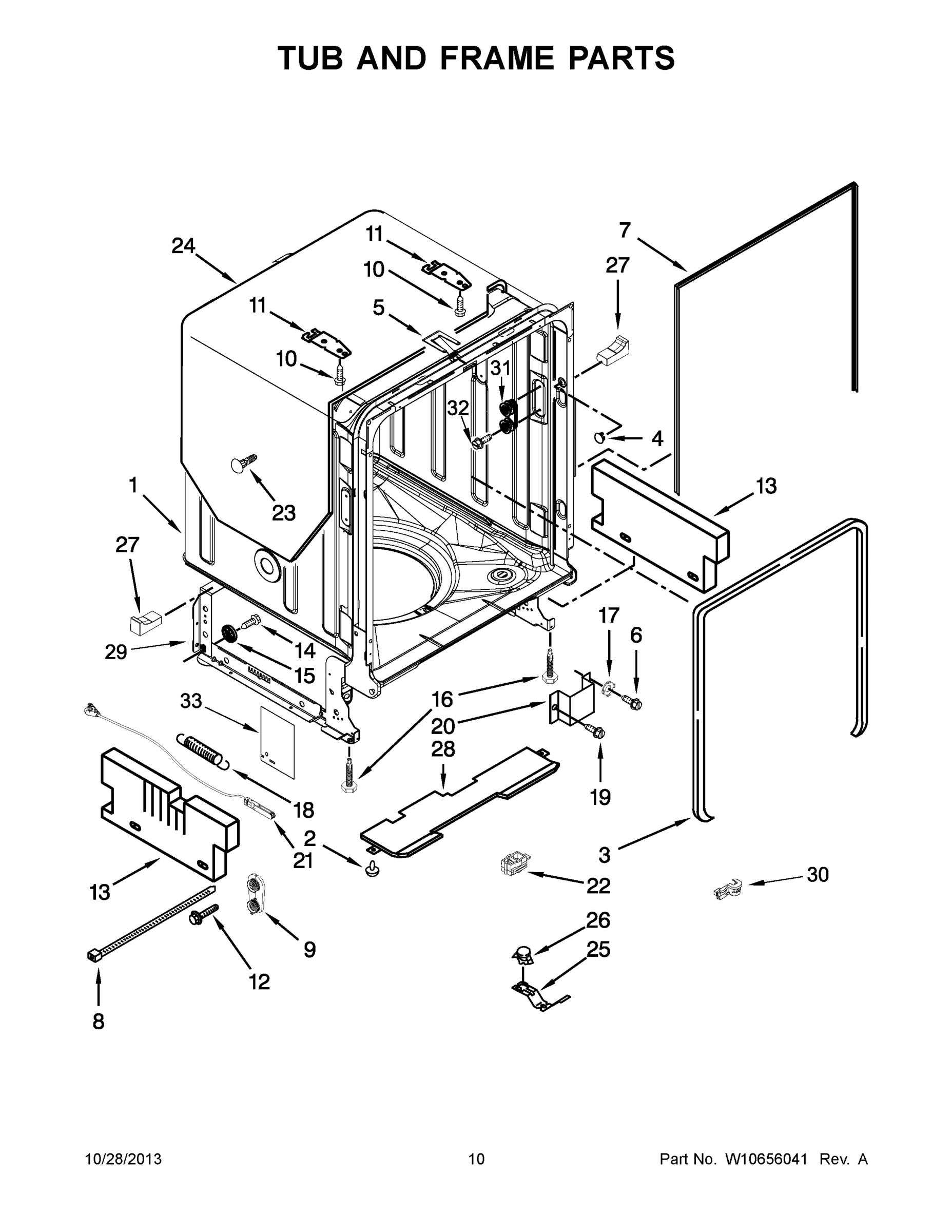 06 - TUB AND FRAME PARTS