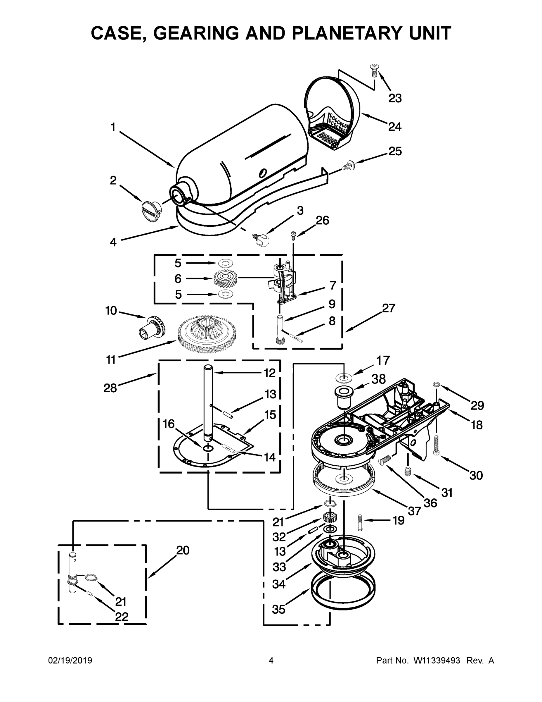 03 - CASE, GEARING AND PLANETARY UNIT