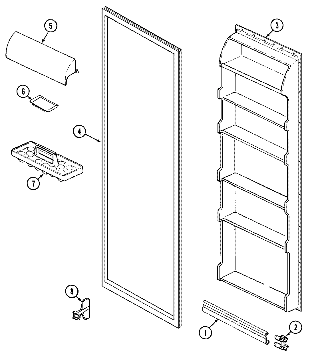 01 - FRESH FOOD INNER DOOR