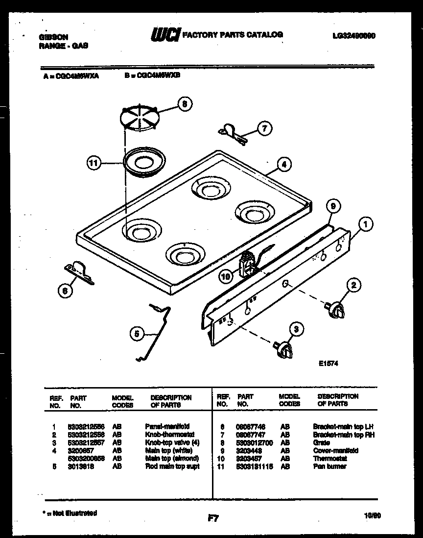 03 - COOKTOP PARTS