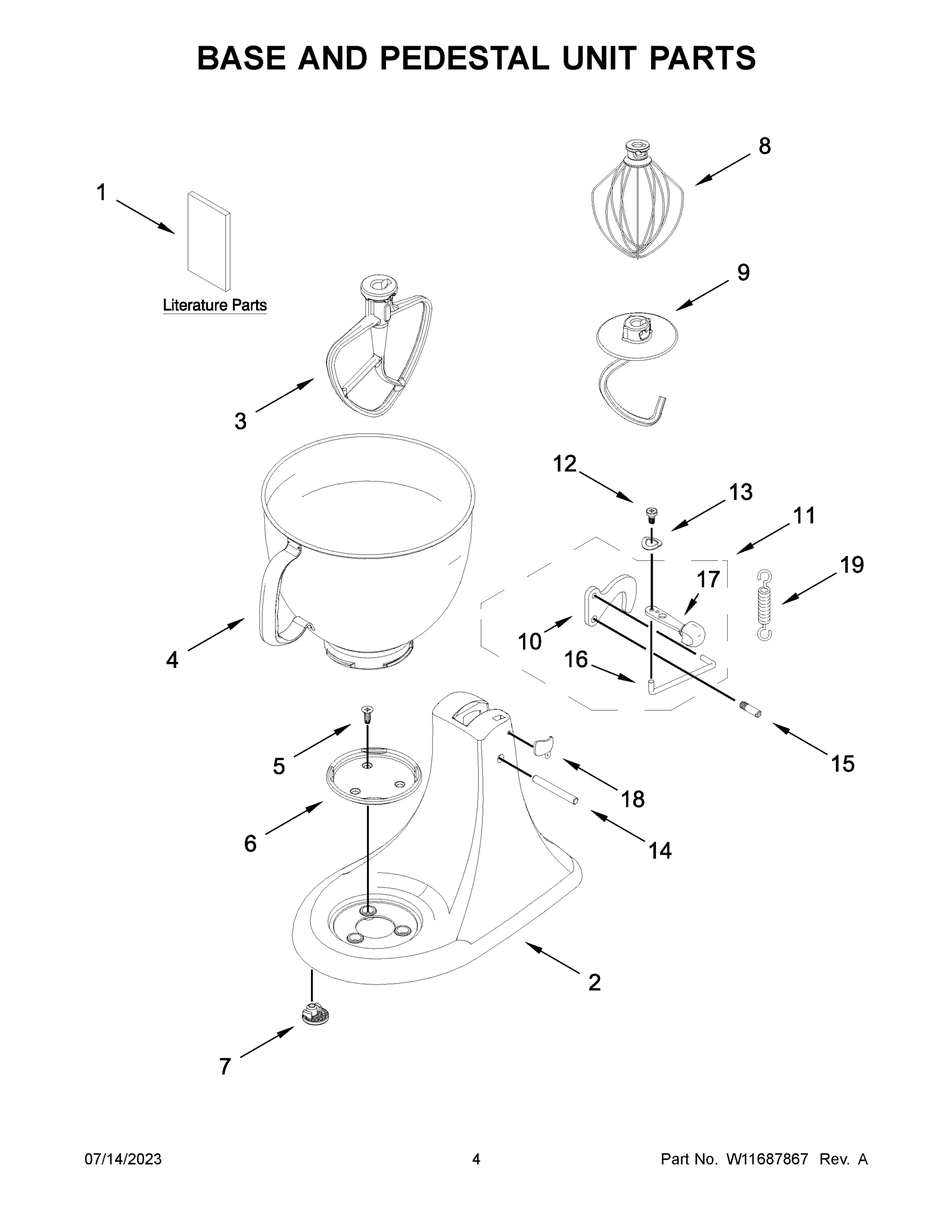03 - BASE AND PEDESTAL UNIT PARTS
