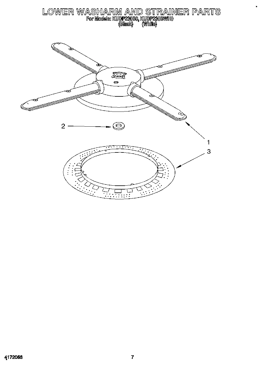 05 - LOWER WASHARM AND STRAINER
