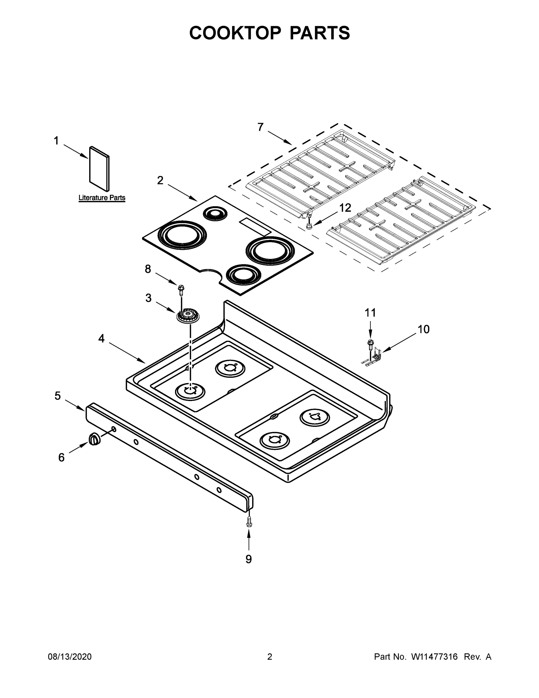 02 - COOKTOP PARTS