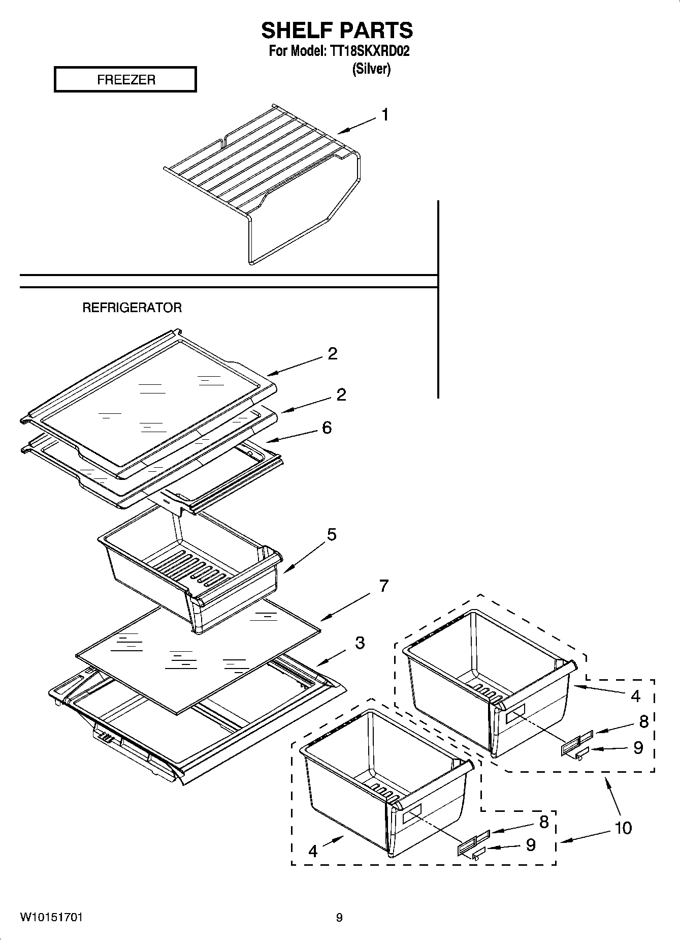 05 - SHELF PARTS, OPTIONAL PARTS