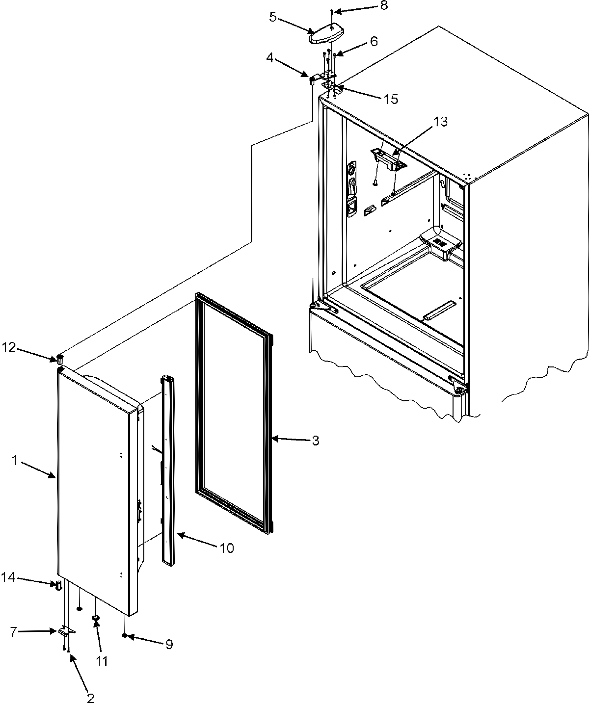 11 - LEFT REFRIGERATOR DOOR