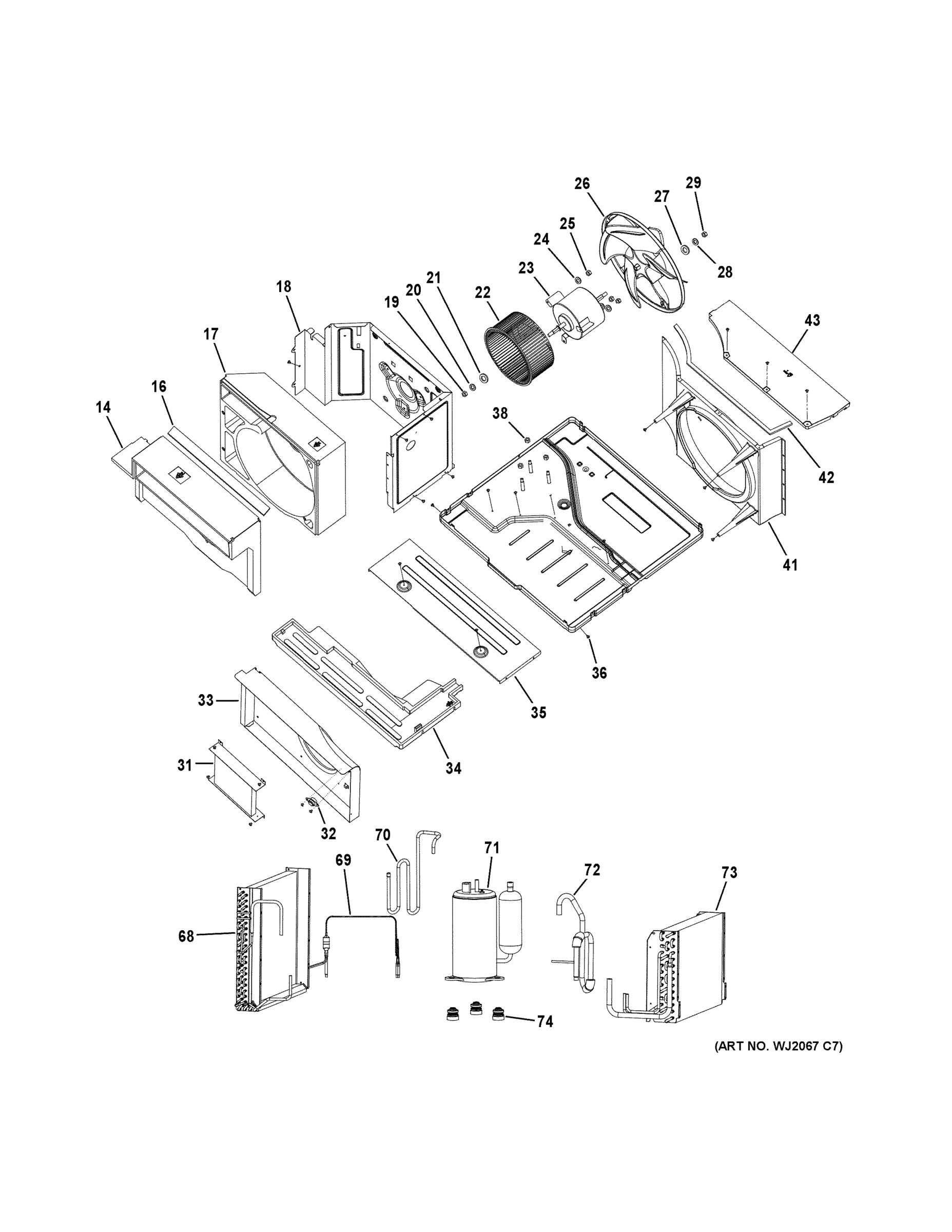 BASE PAN & UNIT PARTS