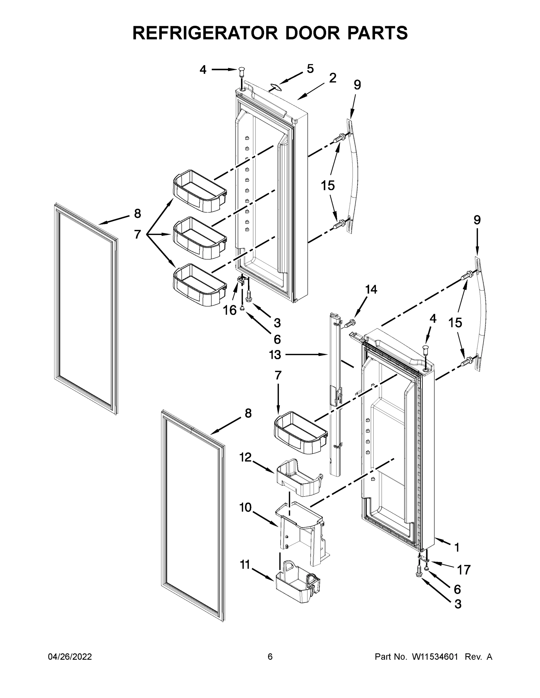 04 - REFRIGERATOR DOOR PARTS