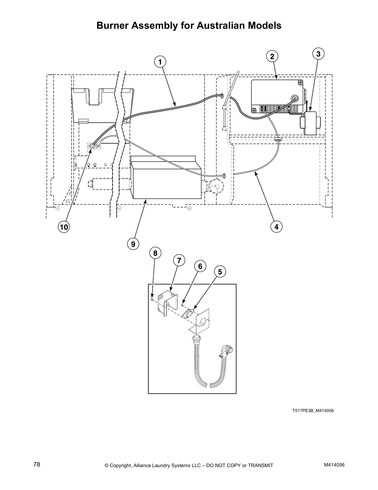 Burner Assembly for Australian Models