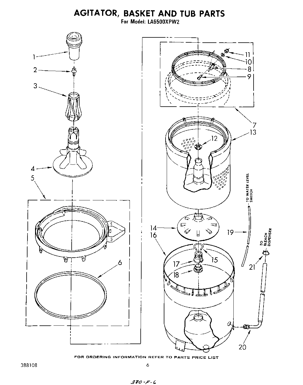 04 - AGITATOR, BASKET AND TUB