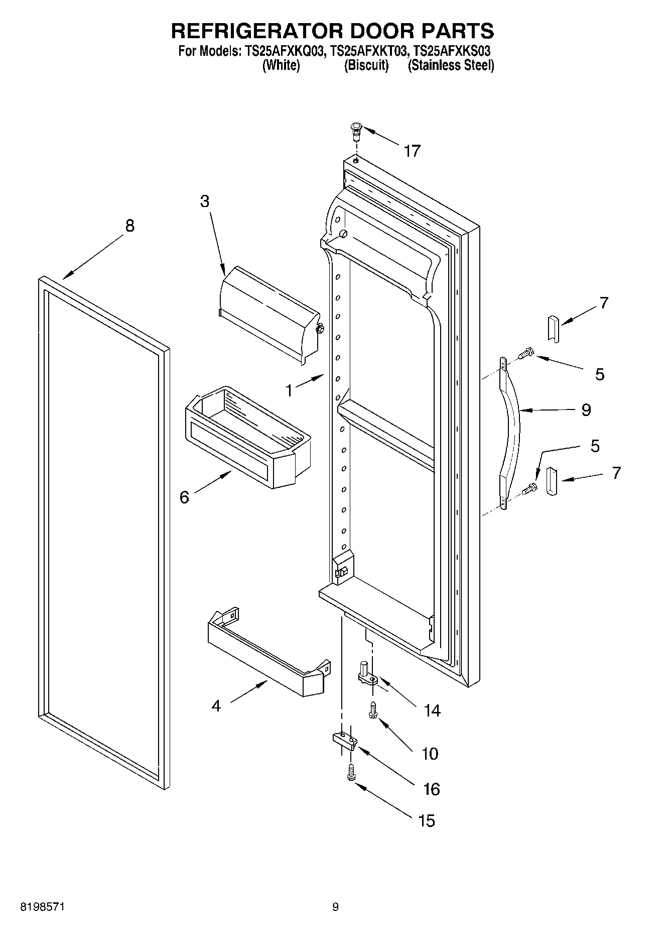 06 - REFRIGERATOR DOOR PARTS