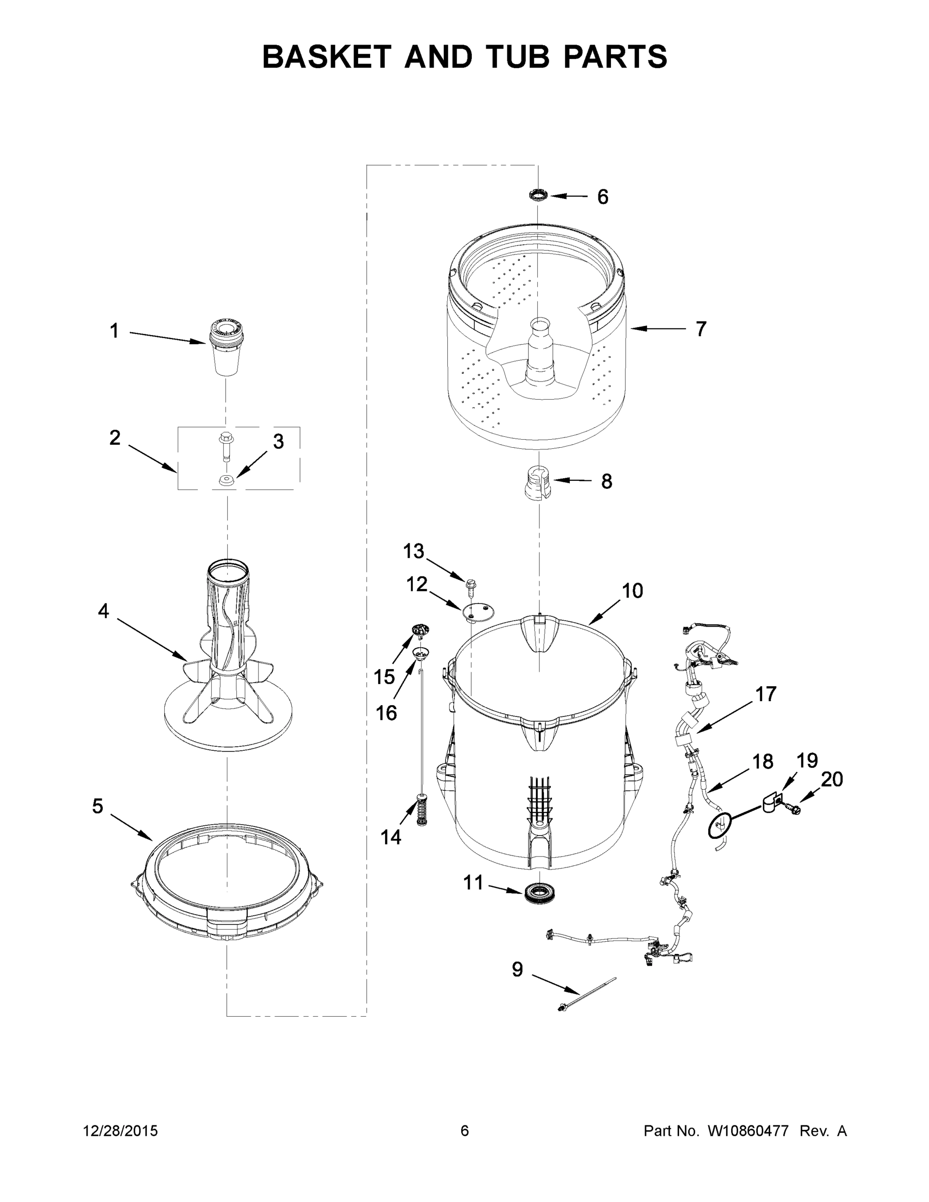 04 - BASKET AND TUB PARTS