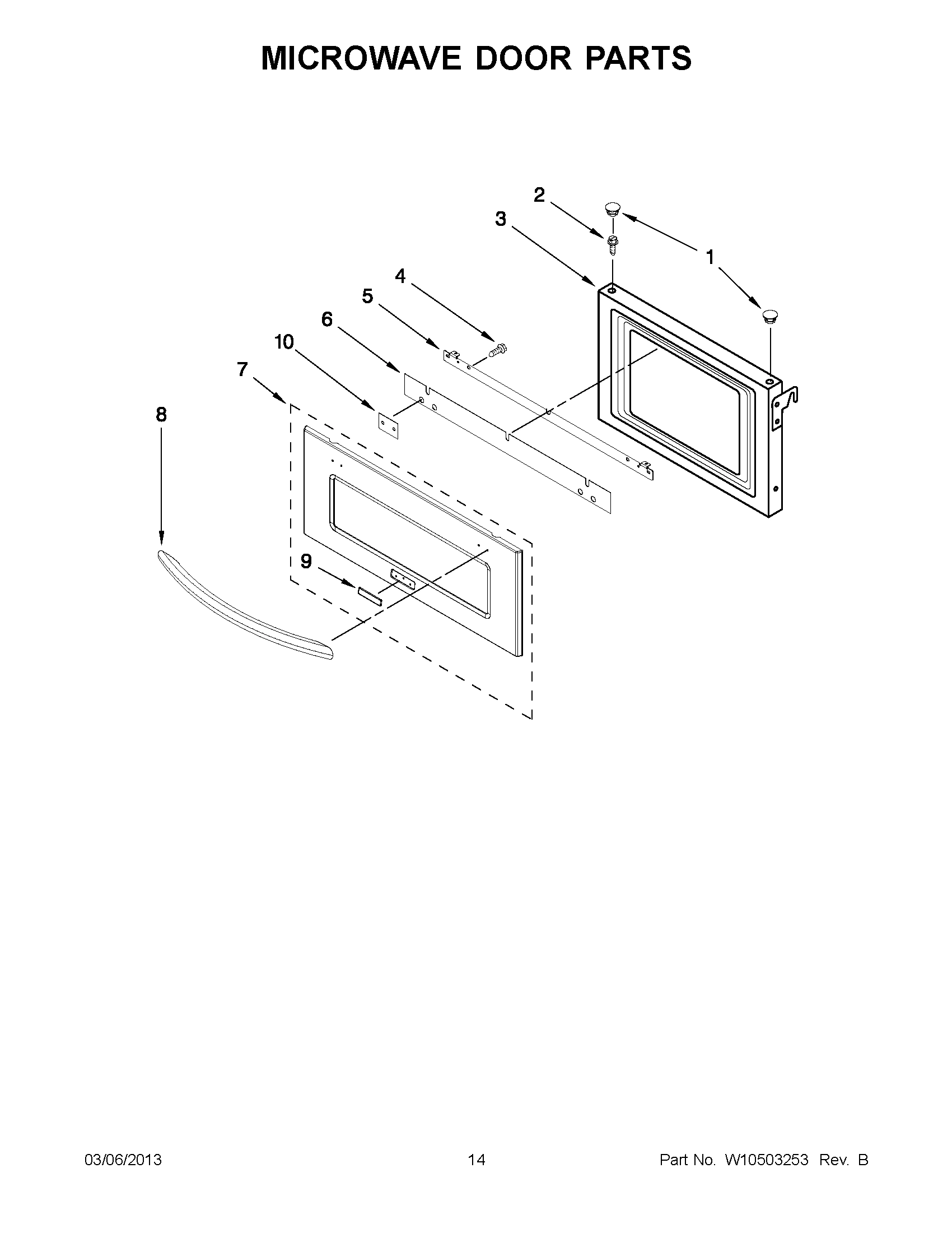 07 - MICROWAVE DOOR PARTS