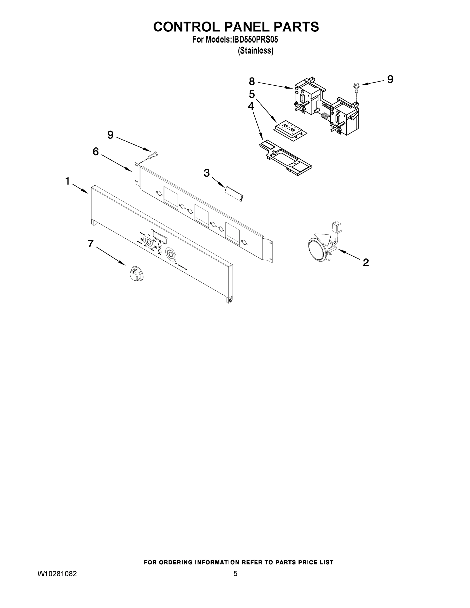 04 - CONTROL PANEL PARTS