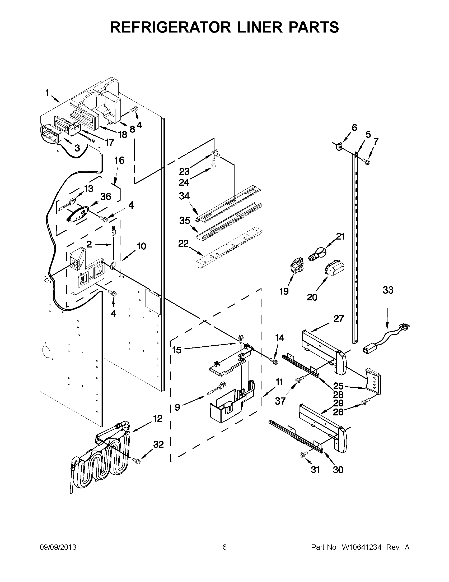 04 - REFRIGERATOR LINER PARTS