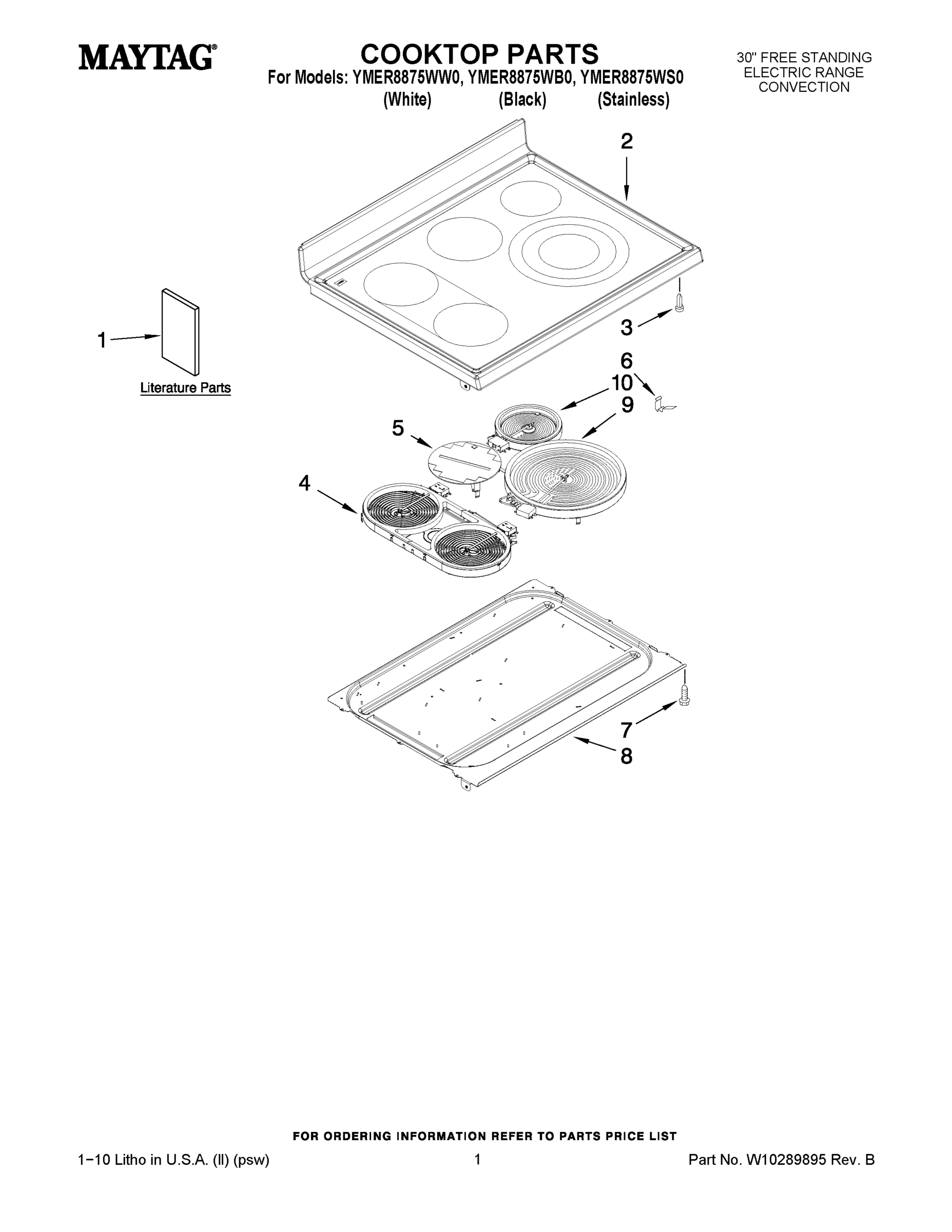 01 - COOKTOP PARTS