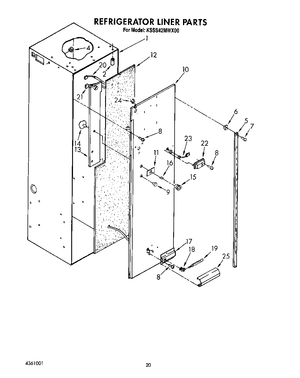 16 - REFRIGERATOR LINER