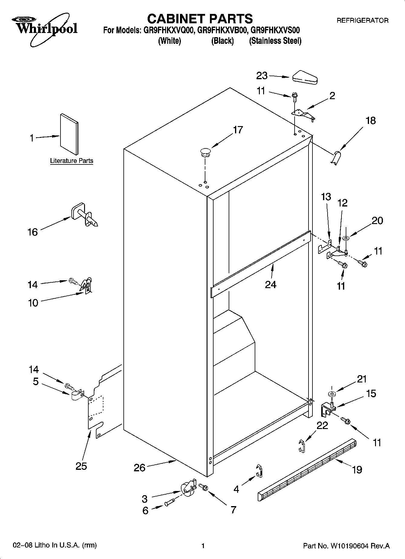 01 - CABINET PARTS
