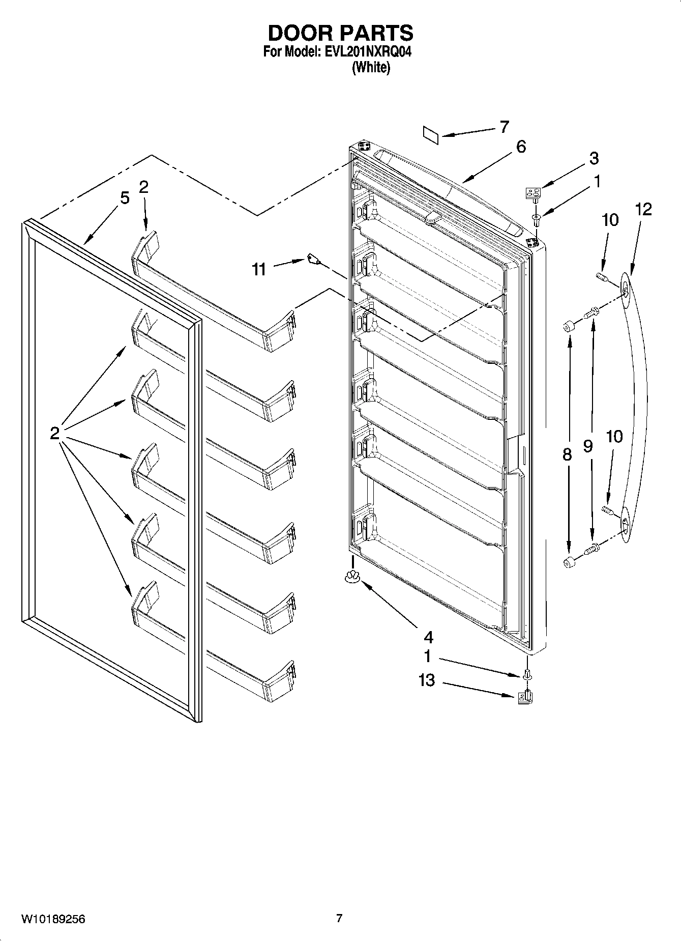 04 - DOOR PARTS, OPTIONAL PARTS (NOT INCLUDED)