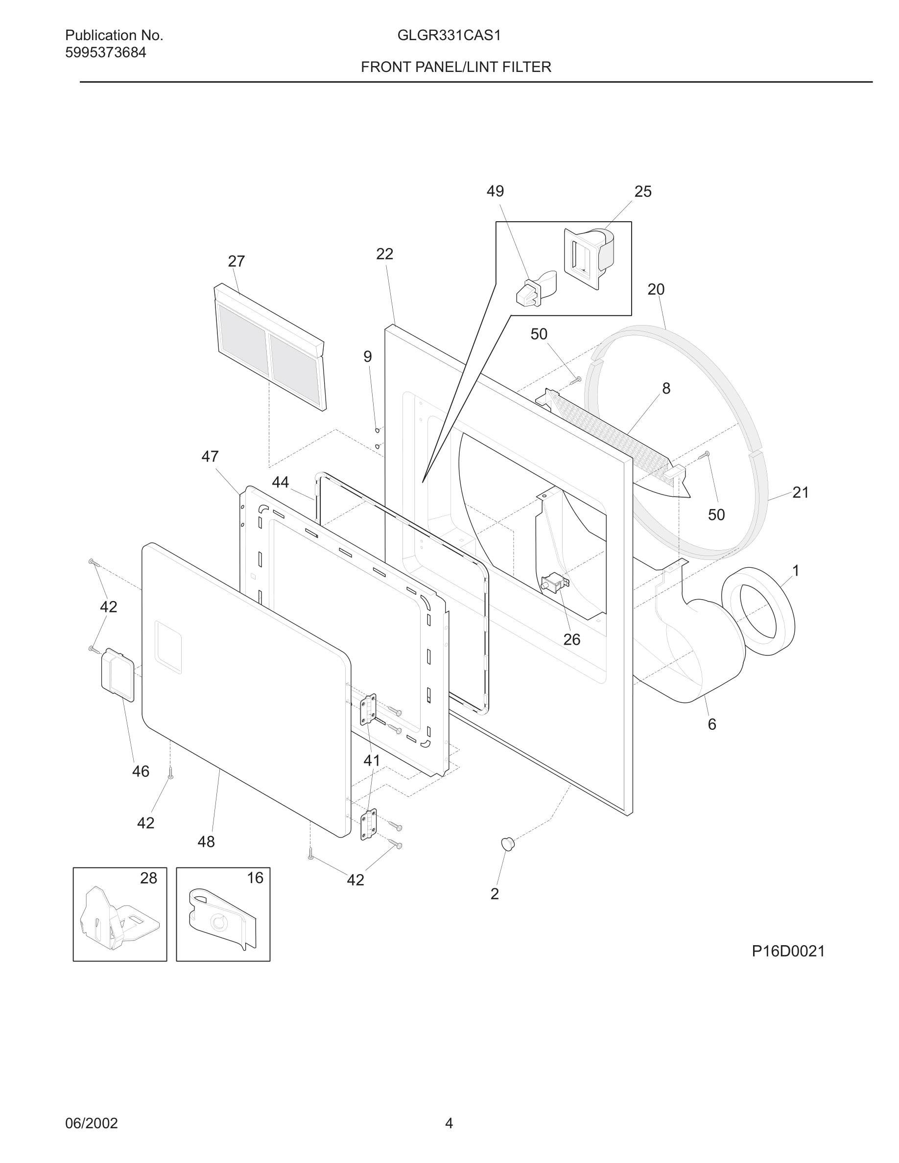 05 - FRONT PANEL/LINT FILTER
