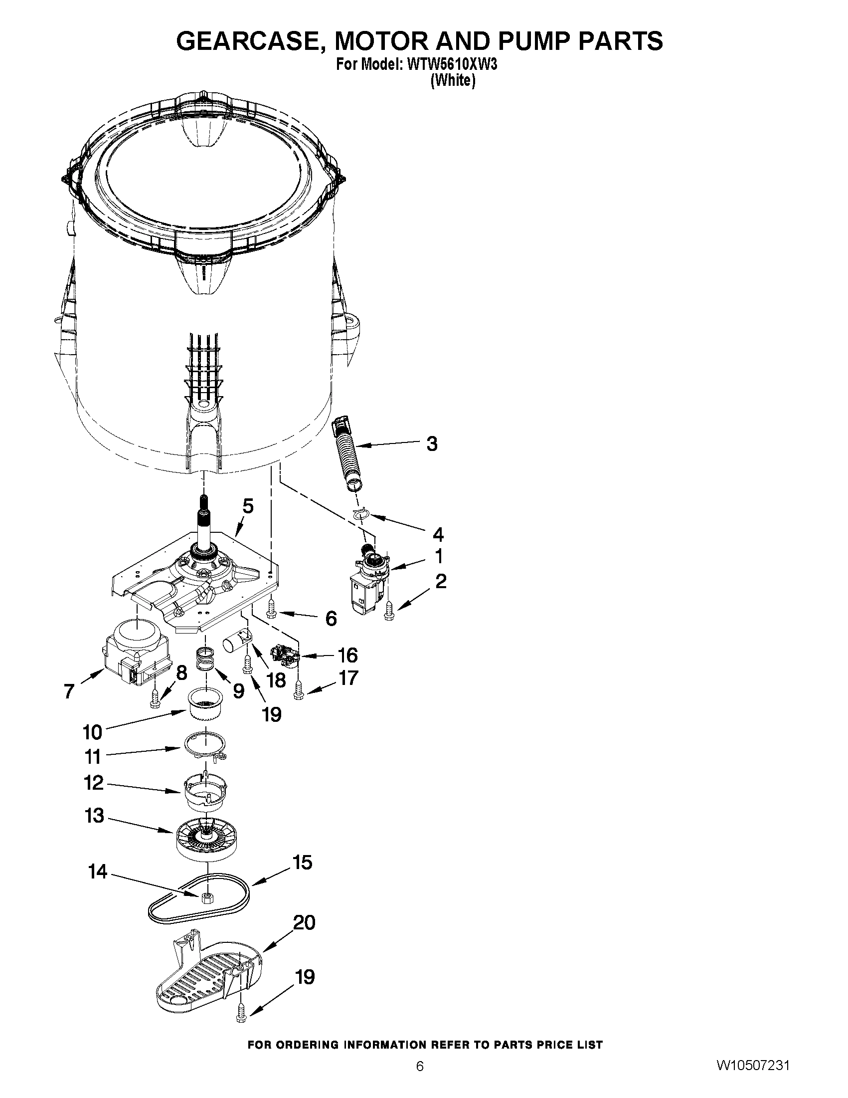 04 - GEARCASE, MOTOR AND PUMP PARTS