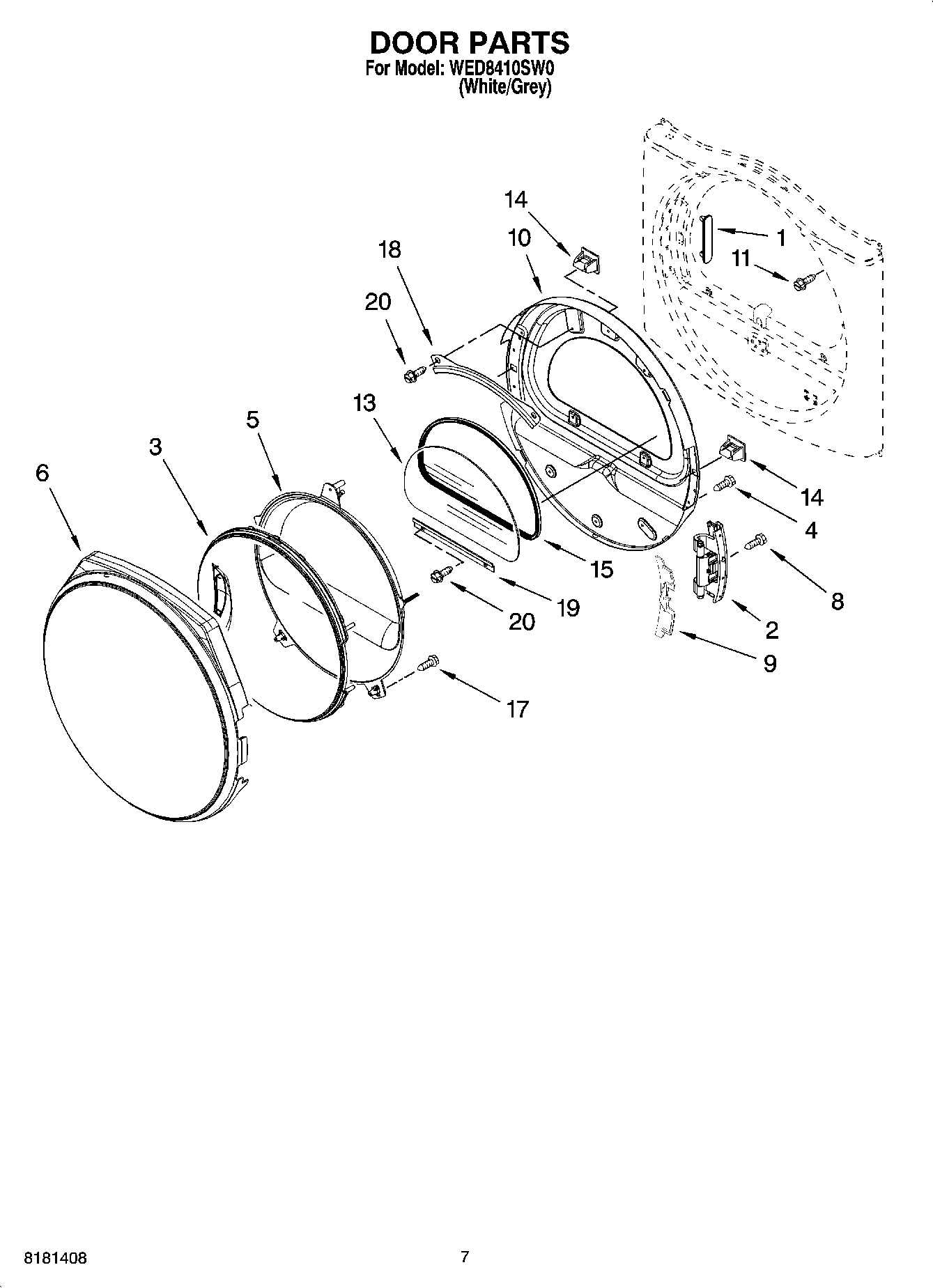 04 - DOOR PARTS, OPTIONAL PARTS (NOT INCLUDED)