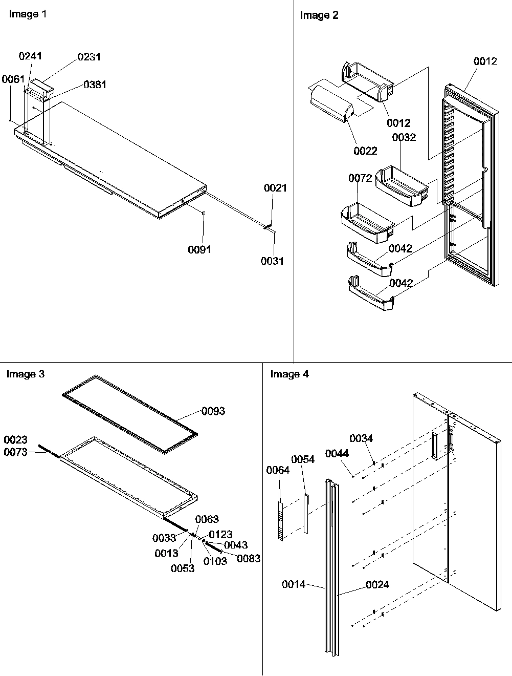 11 - Refrigerator Door, Trim and Handles