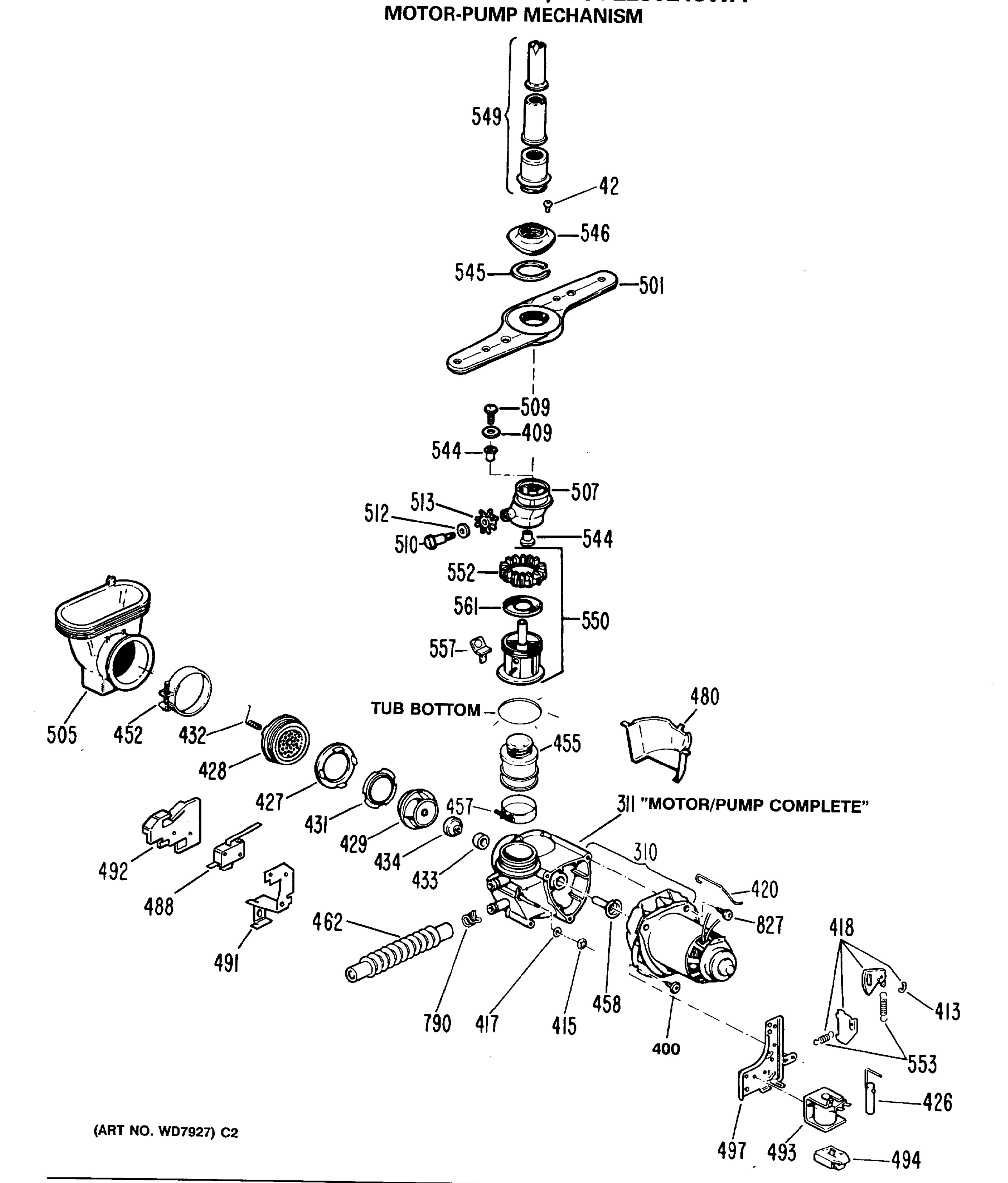 MOTOR-PUMP MECHANISM