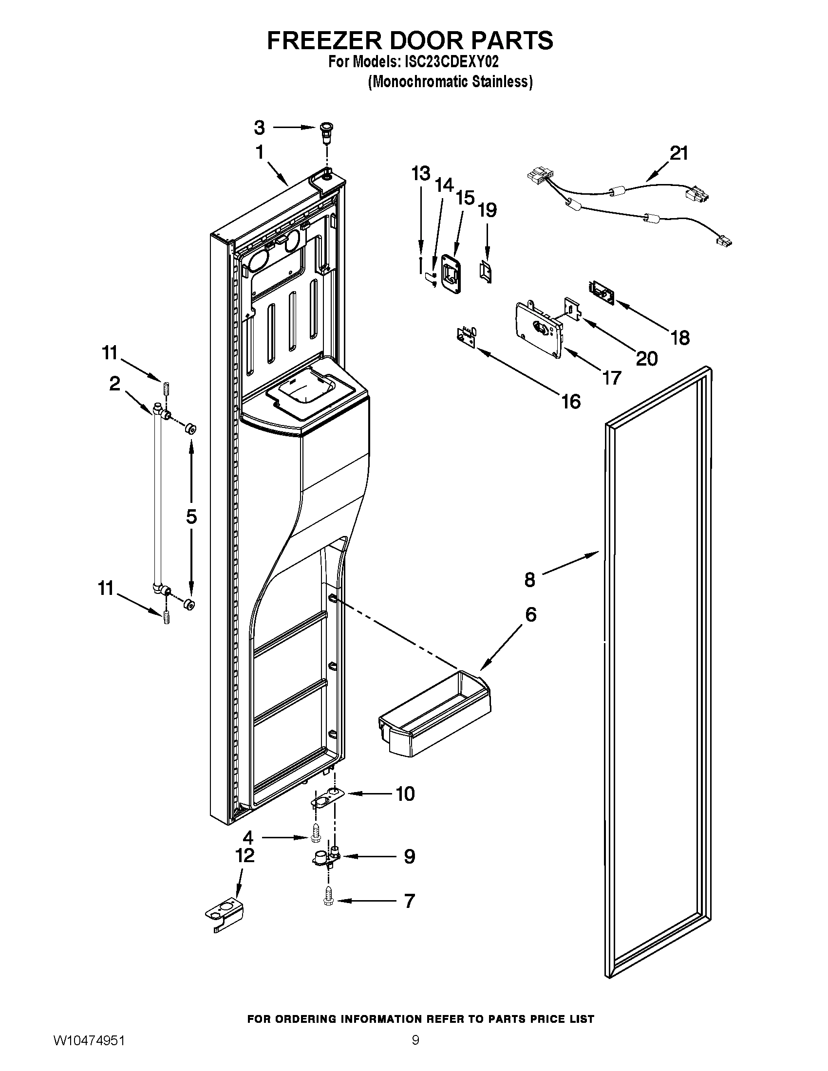 07 - FREEZER DOOR PARTS