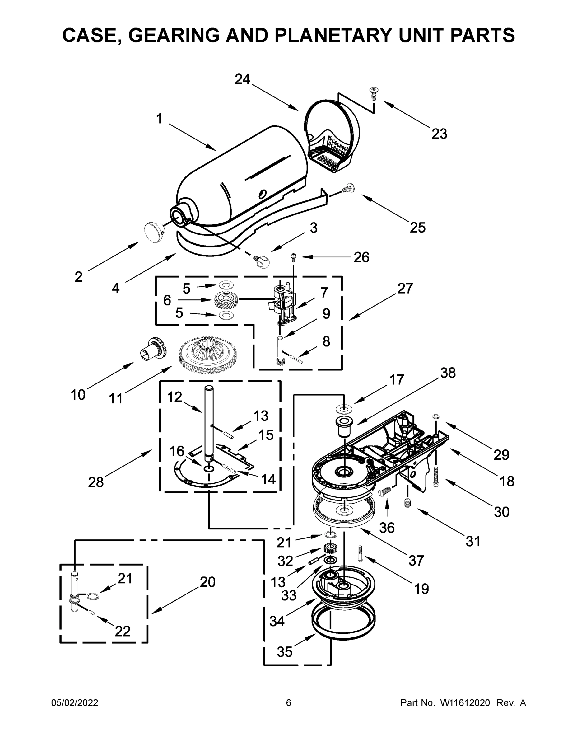 04 - CASE, GEARING AND PLANETARY UNIT PARTS