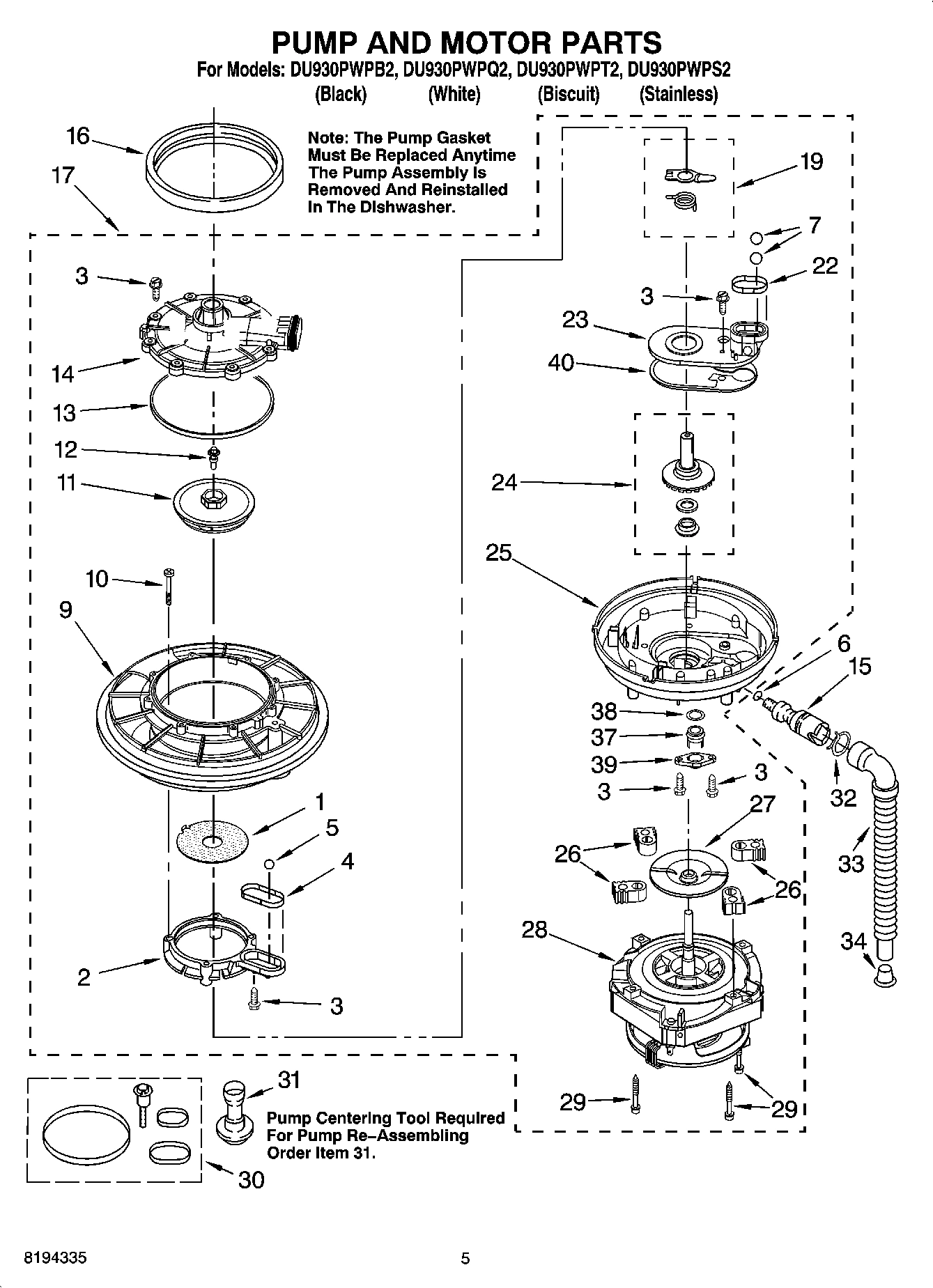 04 - PUMP AND MOTOR PARTS