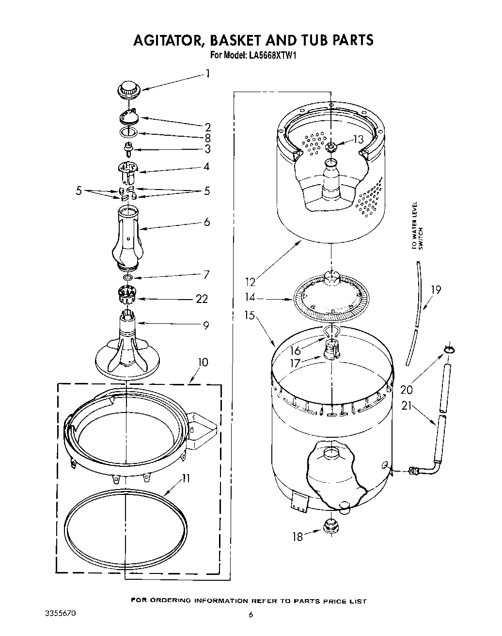 05 - AGITATOR, BASKET AND TUB
