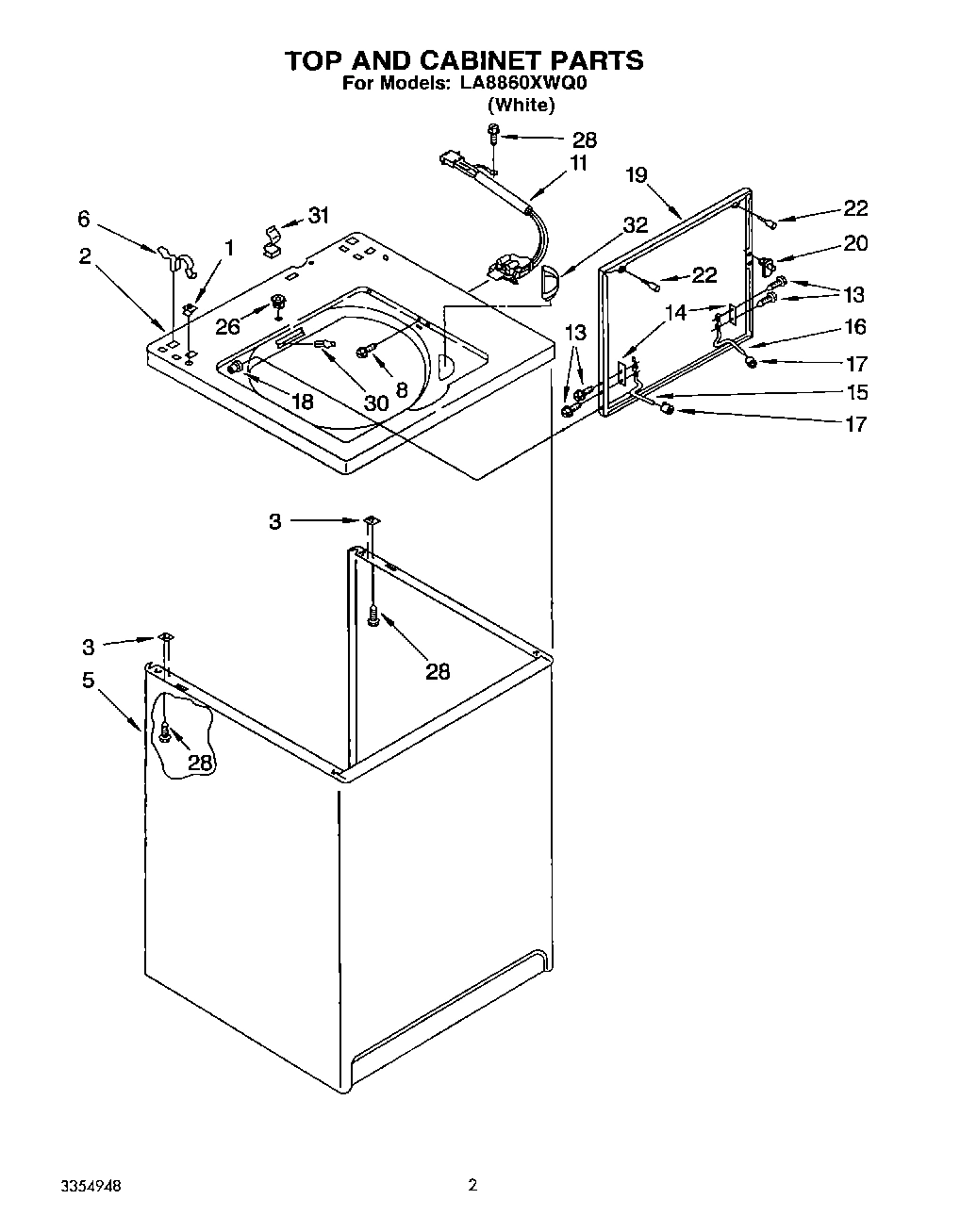 02 - TOP AND CABINET, LIT/OPTIONAL