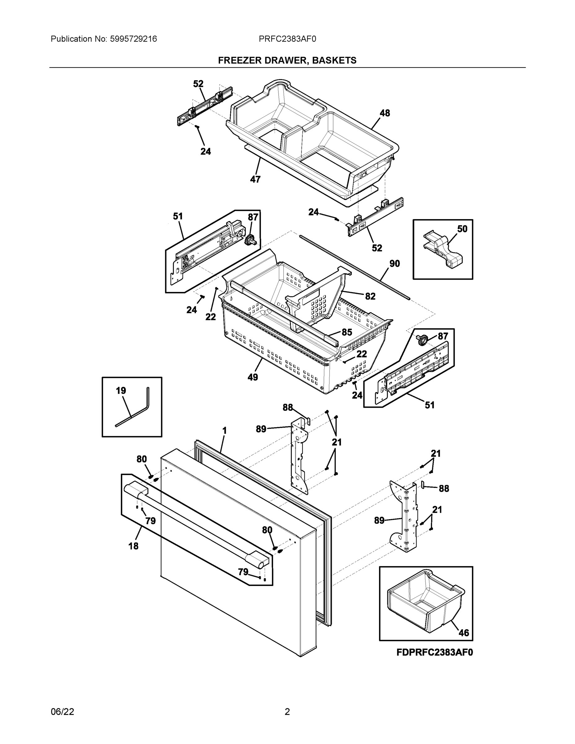02 - FREEZER DRAWER, BASKETS