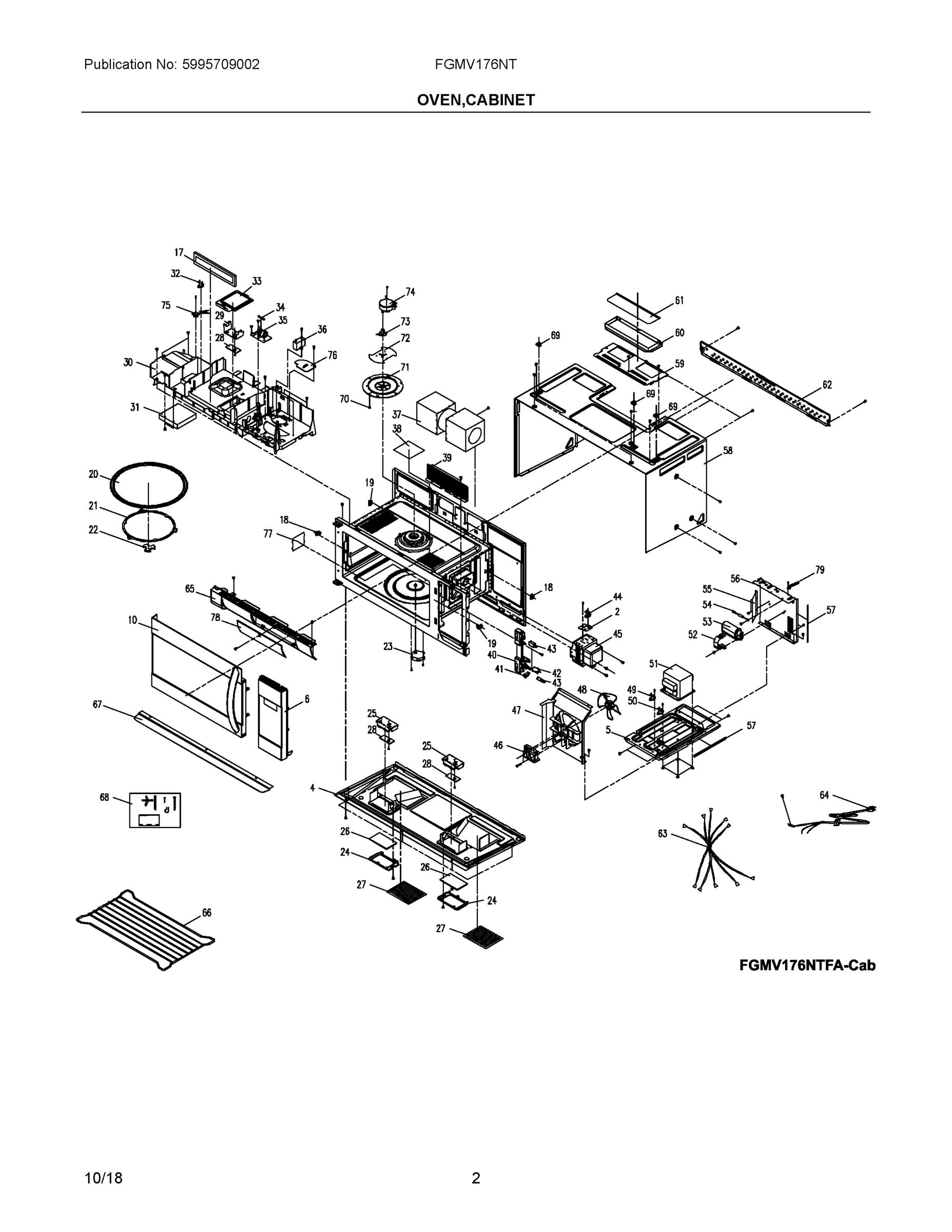 02 - OVEN,CABINET