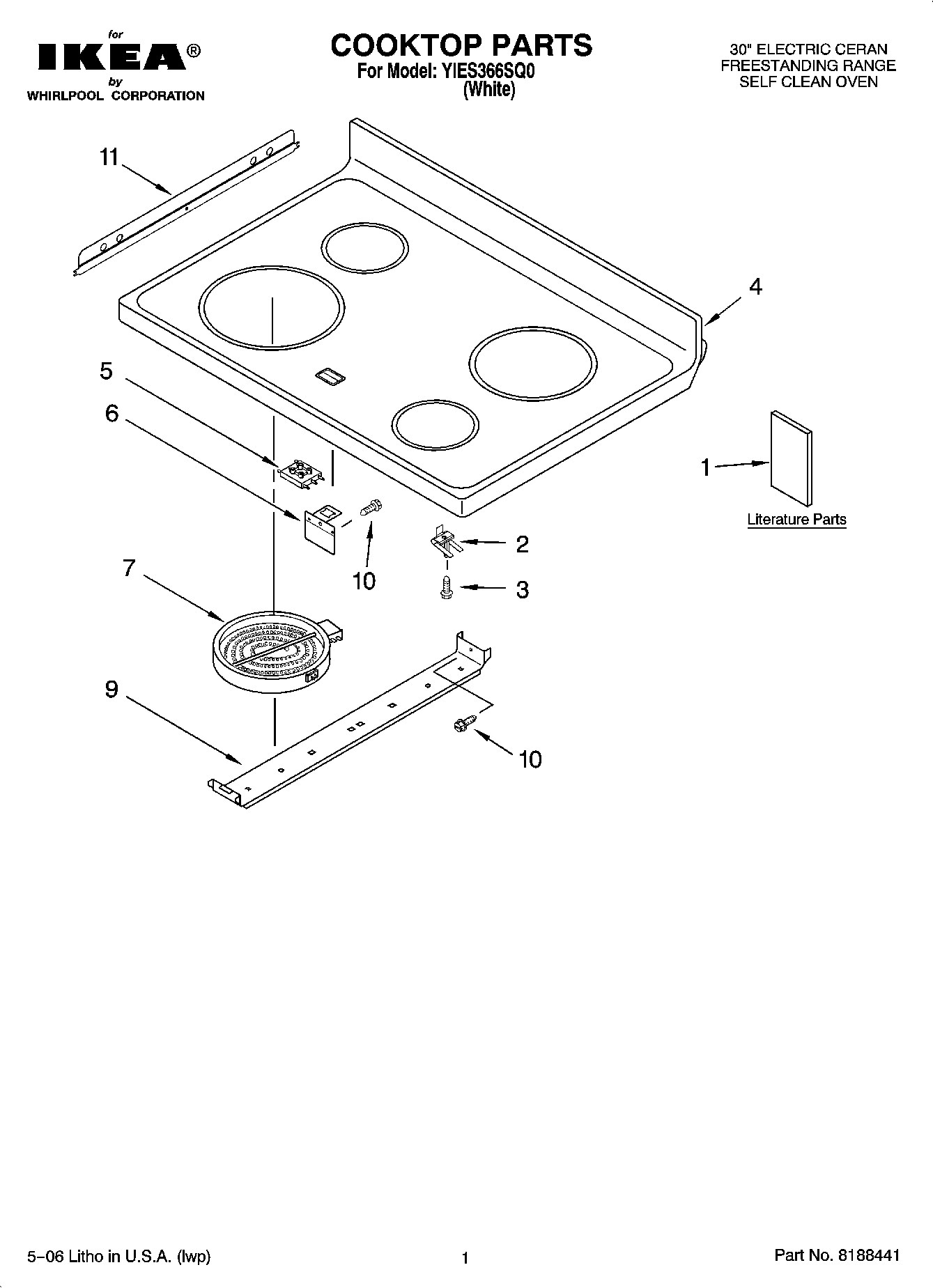 01 - COOKTOP PARTS