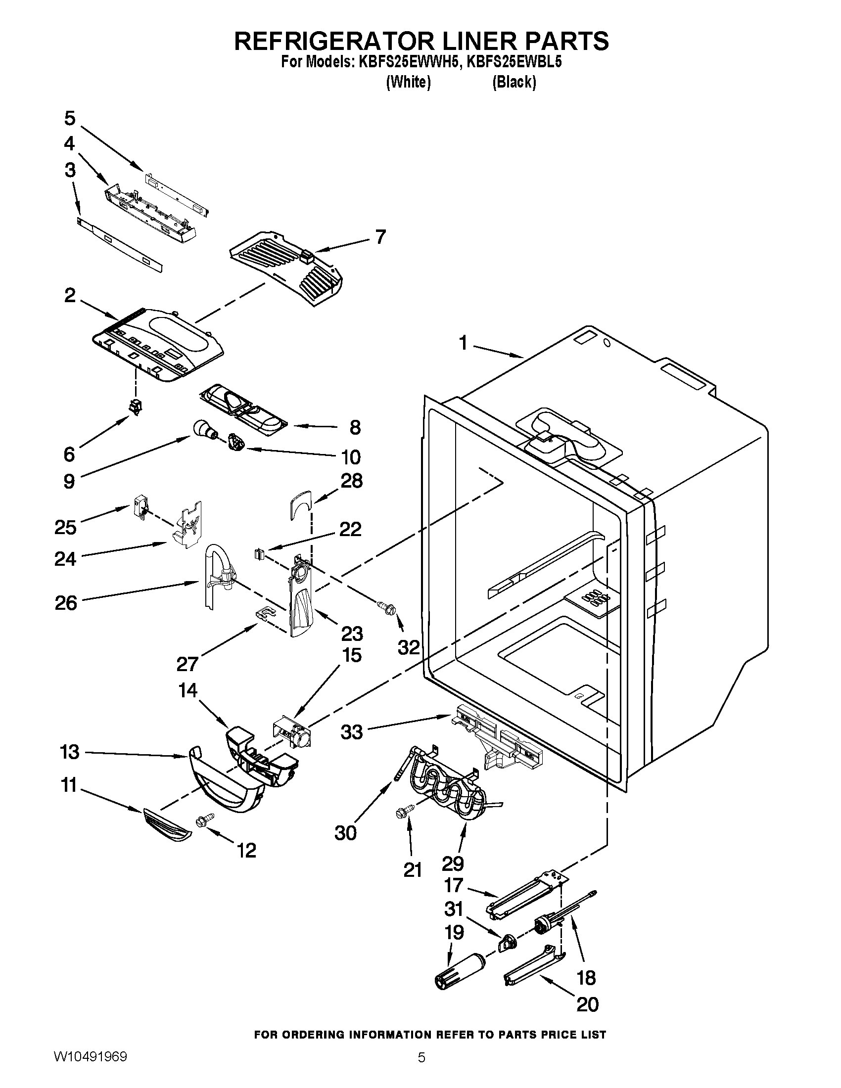 03 - REFRIGERATOR LINER PARTS