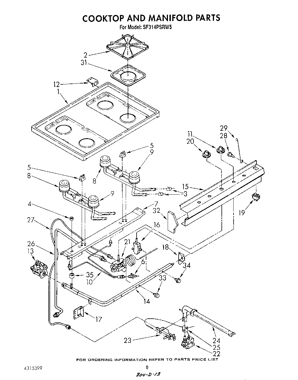 06 - COOK TOP AND MANIFOLD , LITERATURE
