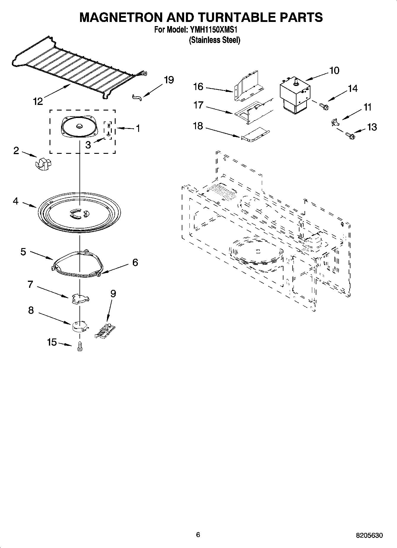 05 - MAGNETRON AND TURNTABLE PARTS