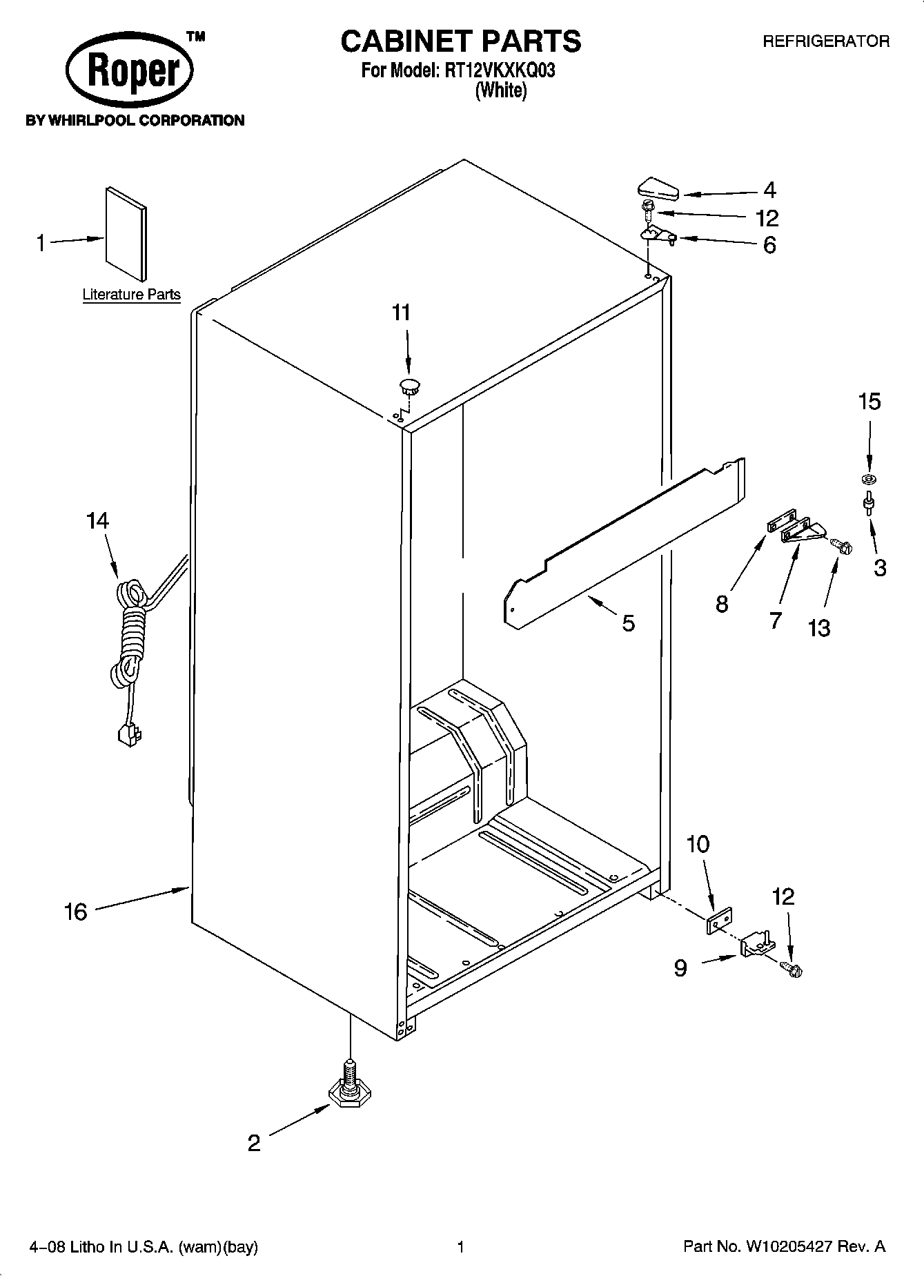 01 - CABINET PARTS
