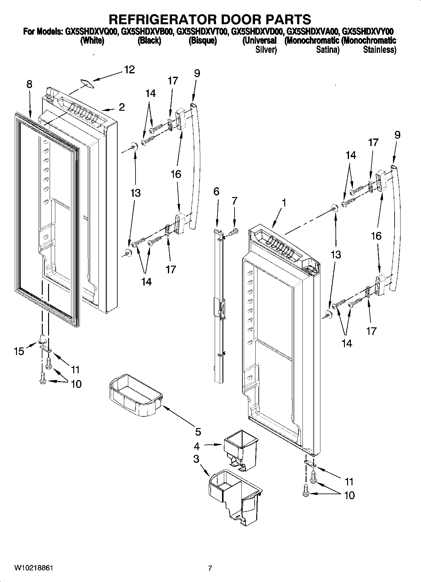05 - REFRIGERATOR DOOR PARTS