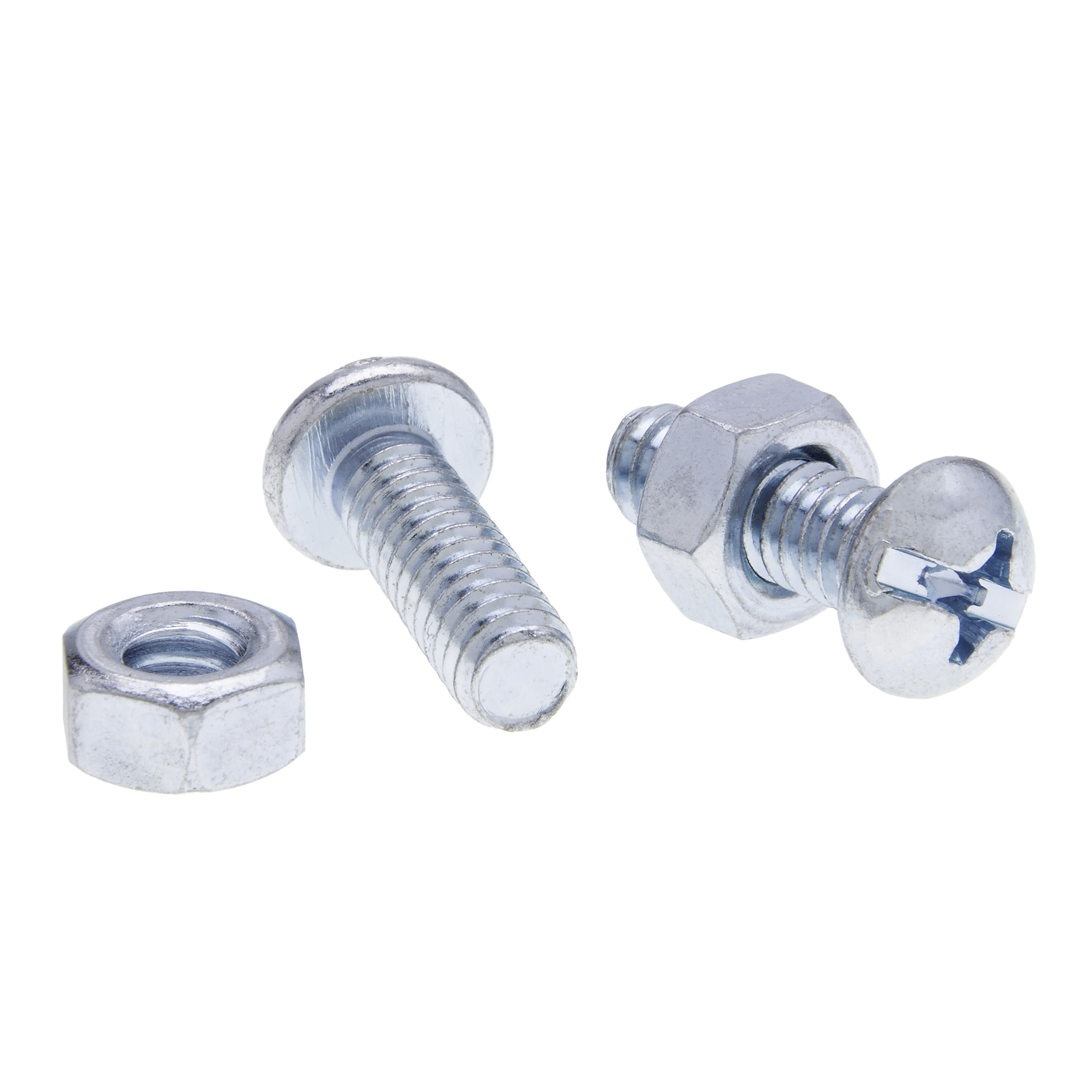 1/4-20 x 3/4 Round Head, Combo Drive, Stove Bolt Kit, 100 per pack