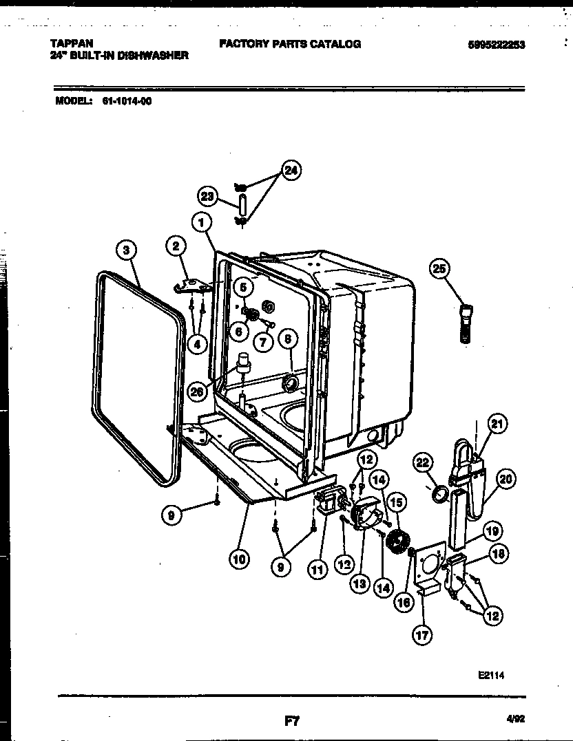 05 - TUB AND FRAME PARTS