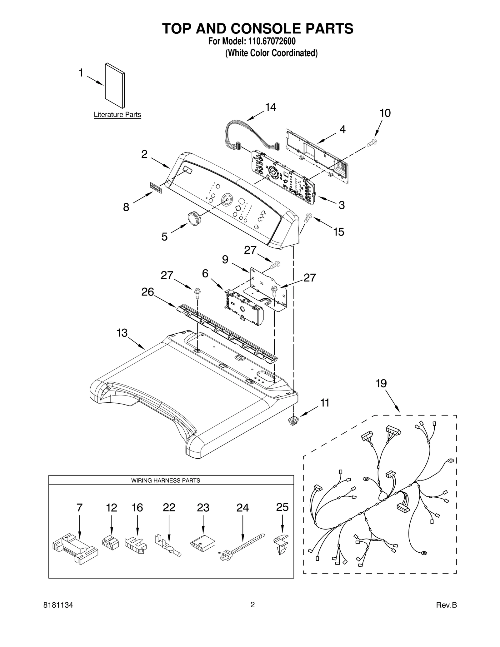 TOP AND CONSOLE PARTS