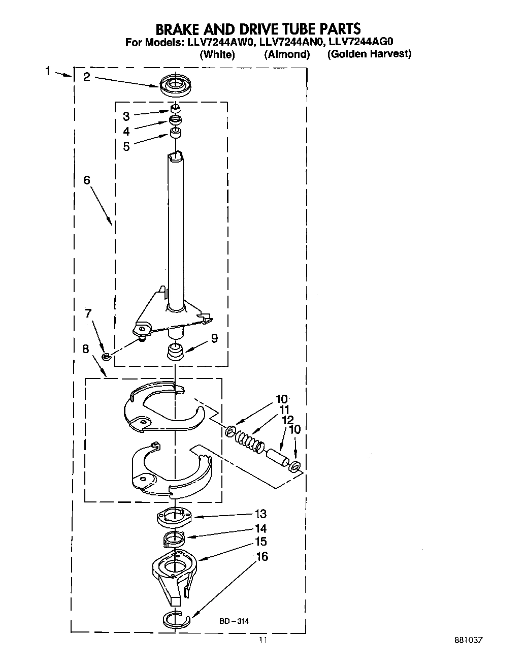 09 - BRAKE AND DRIVE TUBE