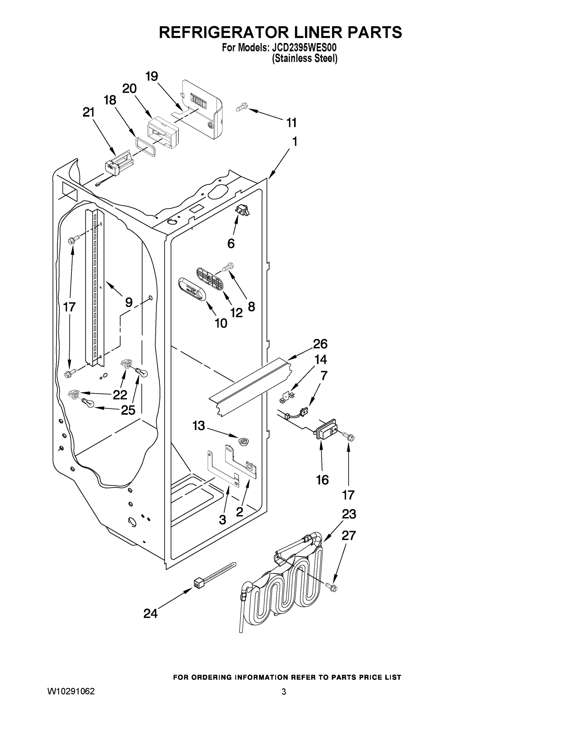 02 - REFRIGERATOR LINER PARTS