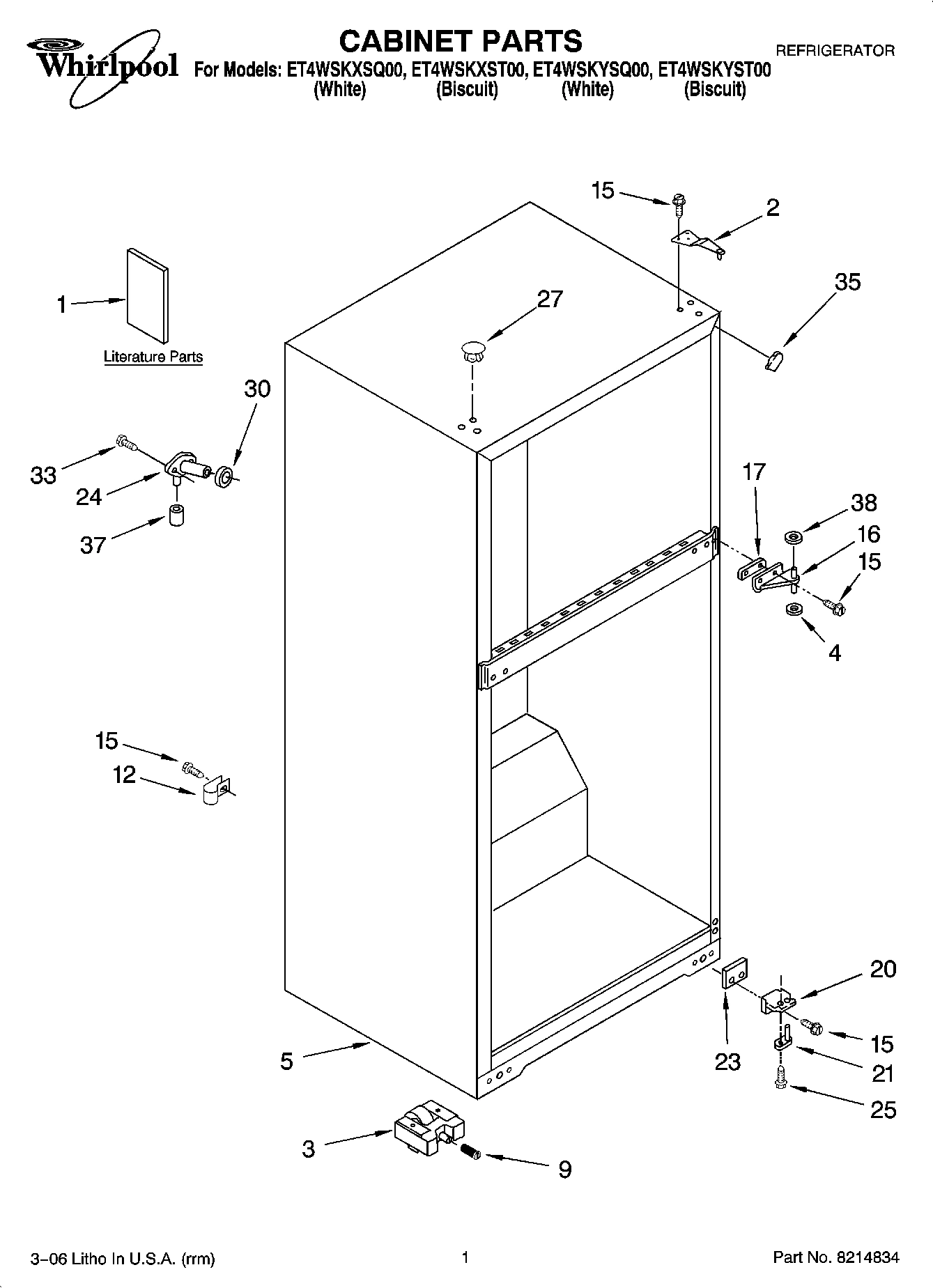 01 - CABINET PARTS
