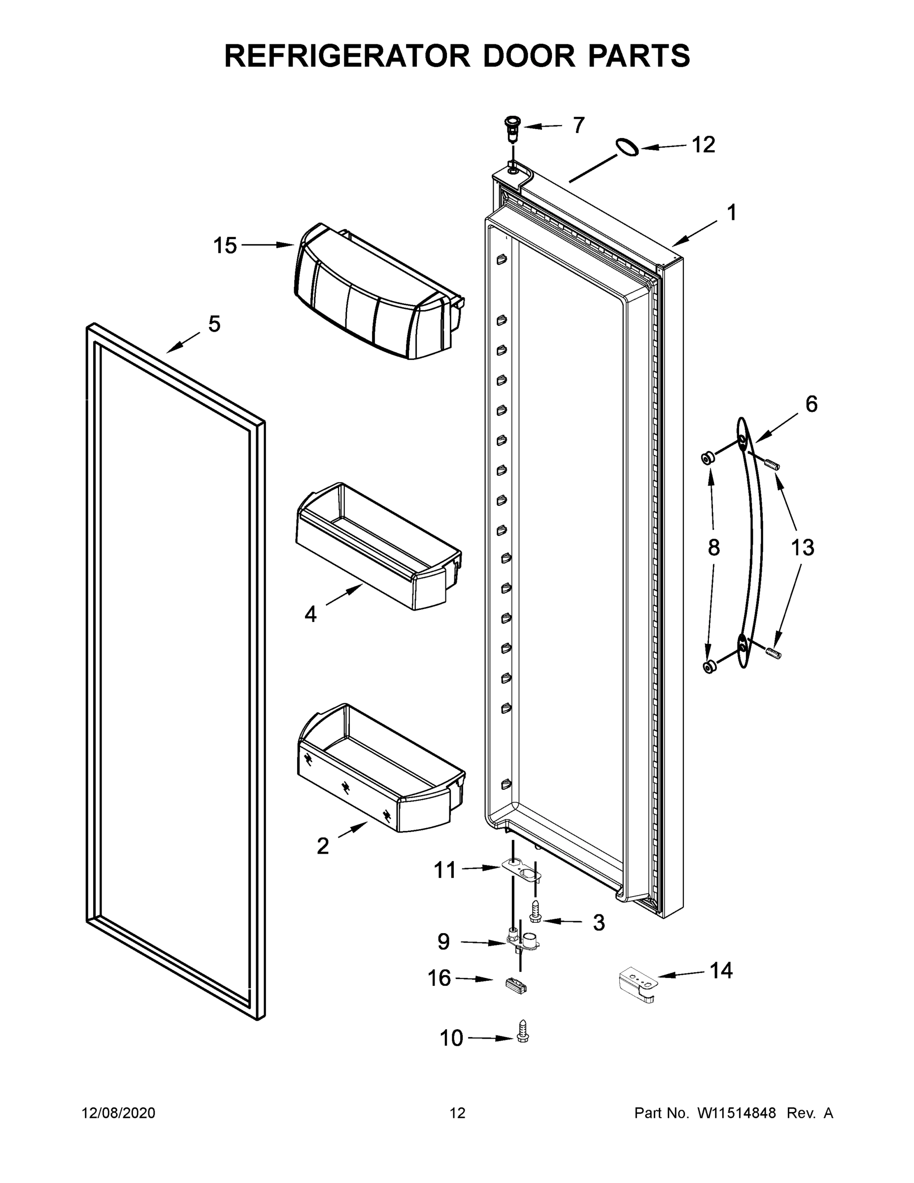 07 - REFRIGERATOR DOOR PARTS