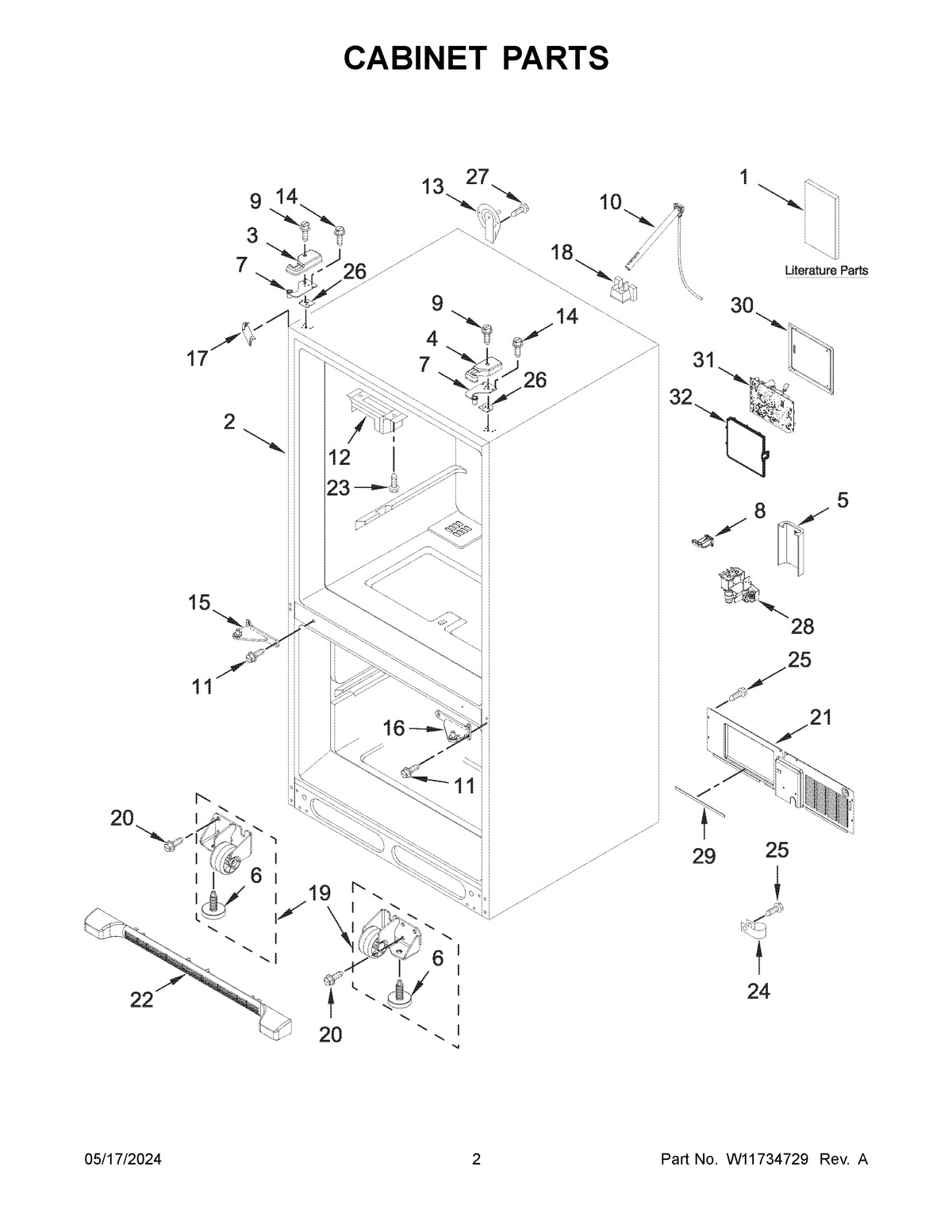 02 - CABINET PARTS