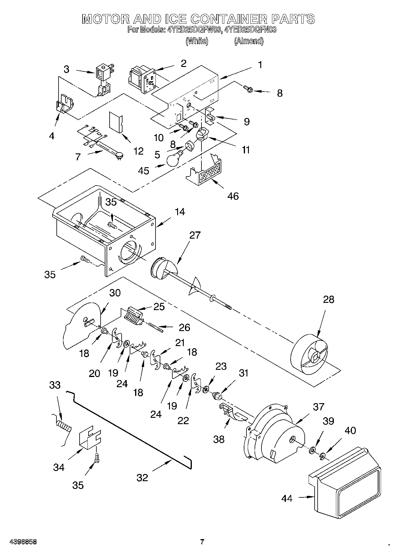 05 - MOTOR AND ICE CONTAINER