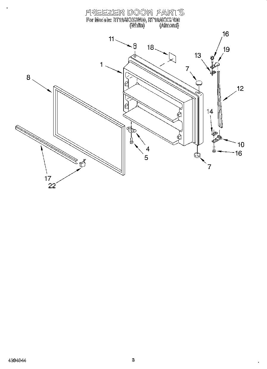 02 - FREEZER DOOR